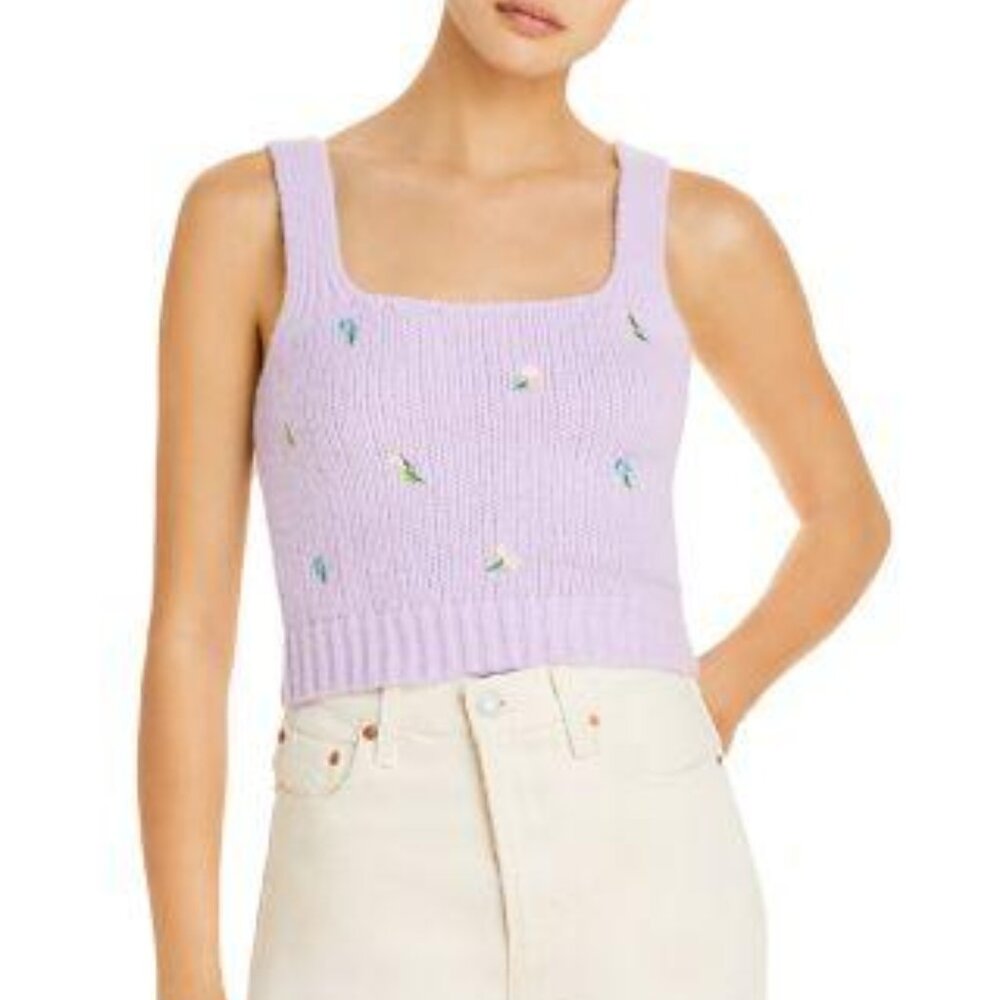 English Factory Embroidered Knit Cardigan & Sweater Tank Size S